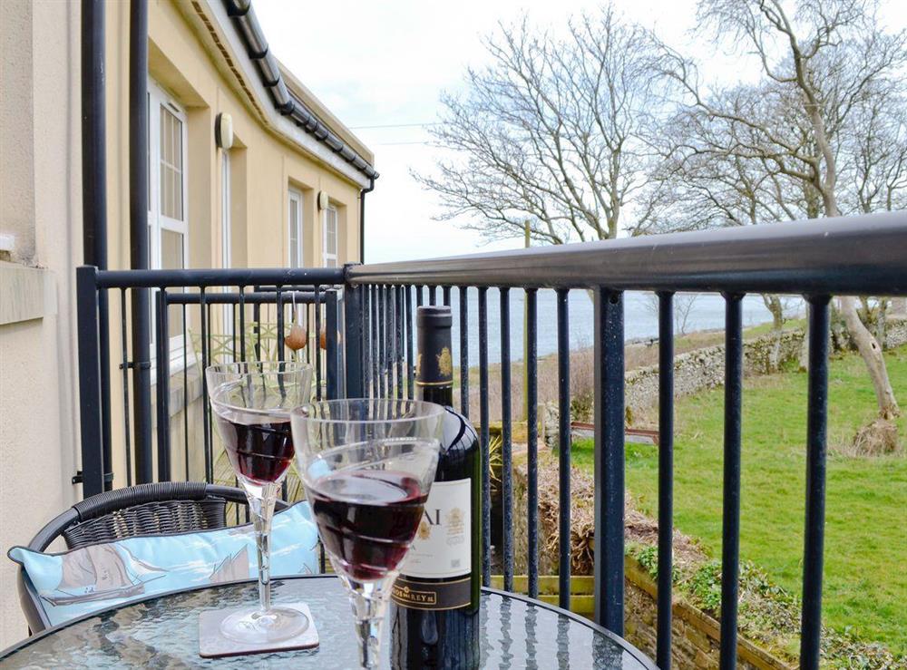 Balcony at Harbour Retreat in Garlieston, Wigtownshire