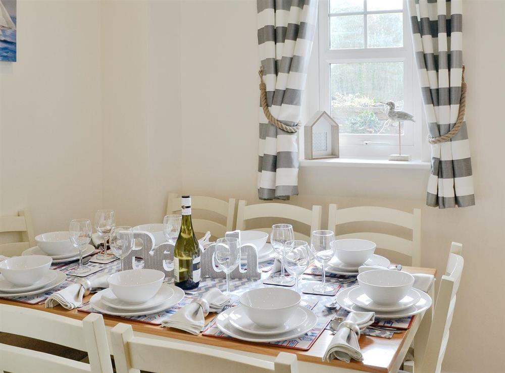 Quaint dining area at Harbour Retreat in Garlieston, Wigtownshire