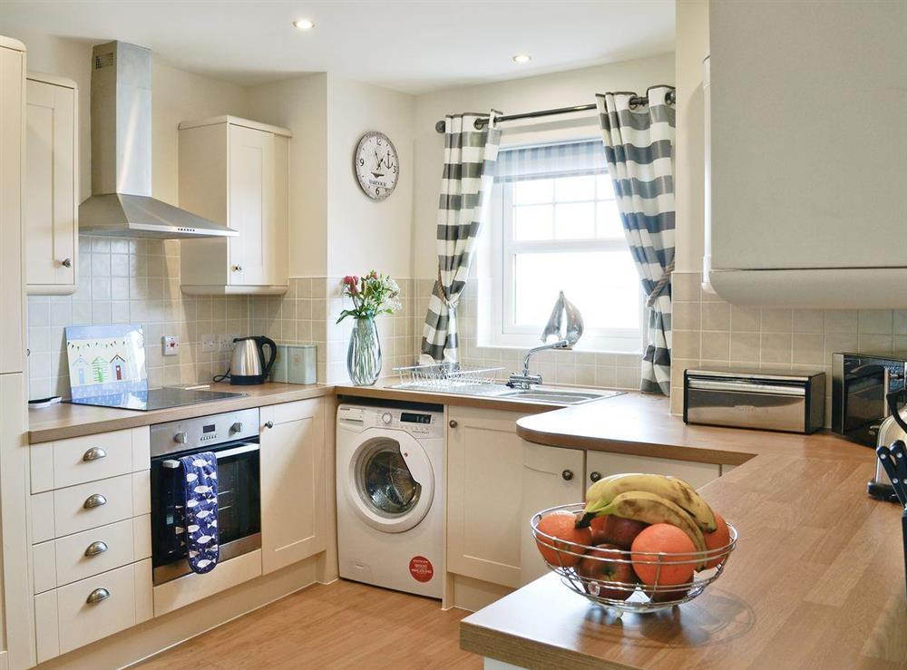 Well equipped kitchen at Harbour Retreat in Garlieston, Wigtownshire