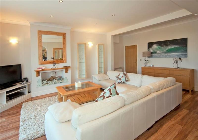 Relax in the living area at Harbour View, Abersoch
