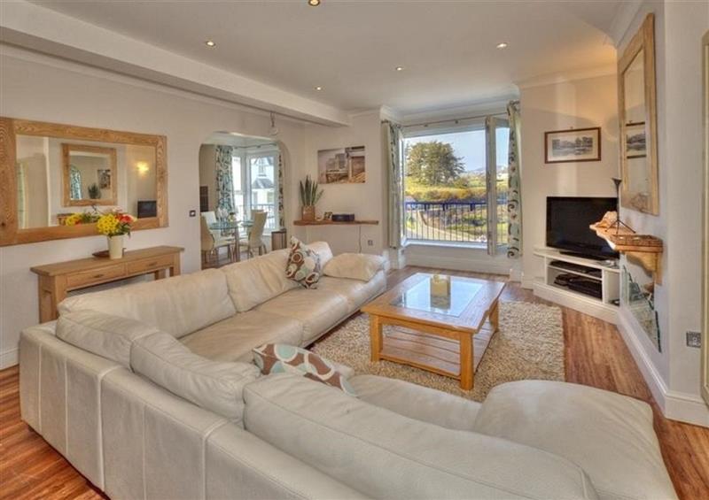 The living area at Harbour View, Abersoch