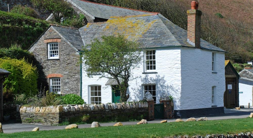 The exterior of Harbour View, Boscastle, Cornwall