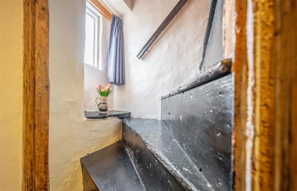 Harbour View Cottage: Original staircase  at Harbour View Cottage, Wells-next-the-Sea
