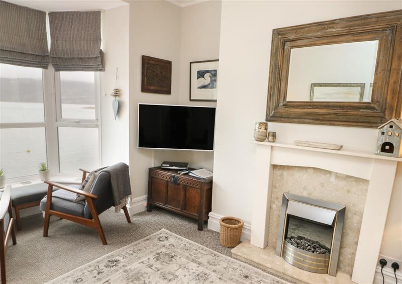 Relax in the living area at Harbour View - Flat 2, Barmouth
