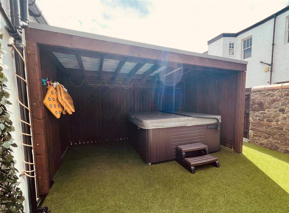 Hot tub at Harbour View House in Girvan, Ayrshire