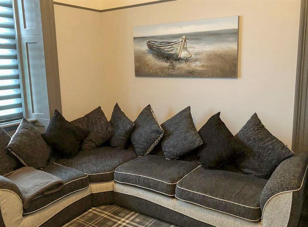 Living area at Harbour View House in Girvan, Ayrshire
