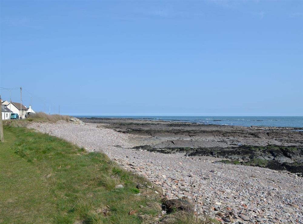 local beach at Harbour View in Johnshaven, near Stonehaven, Aberdeenshire