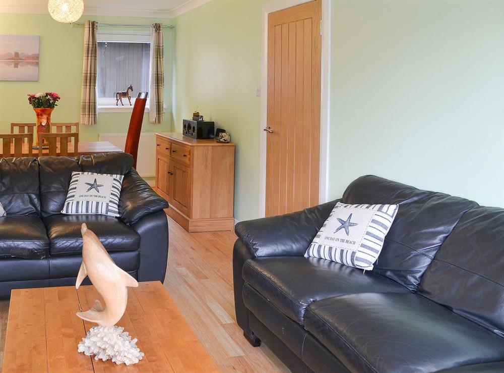 Comfortable living area at Harbour View in Oban, Argyll and Bute, Scotland