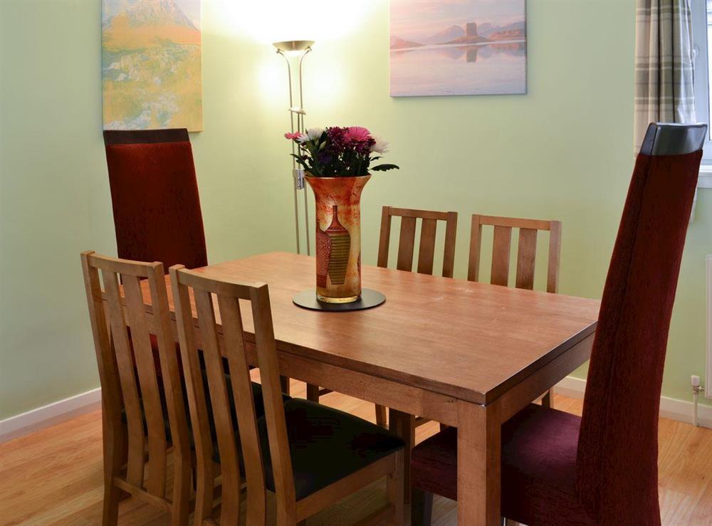 Elegant dining suite at Harbour View in Oban, Argyll and Bute, Scotland