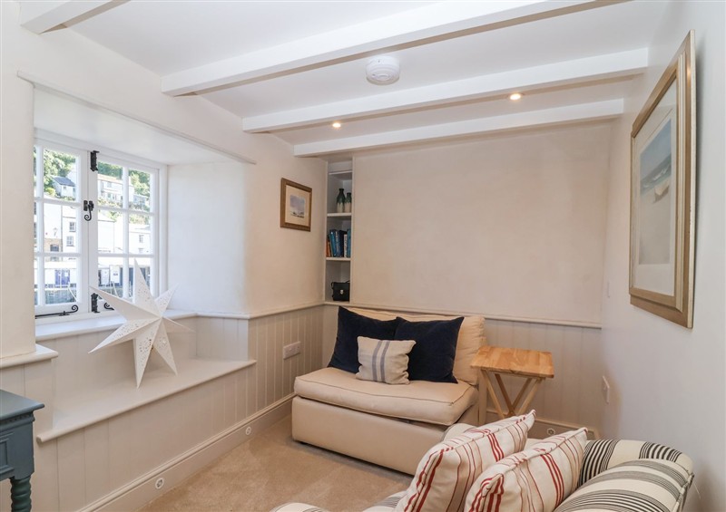 Enjoy the living room at Harbour View, Polperro