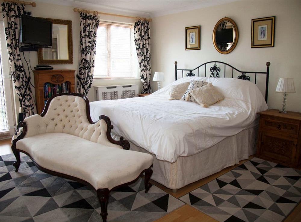 Double bedroom at Harbour View in Sovereign Harbour, near Eastbourne, East Sussex