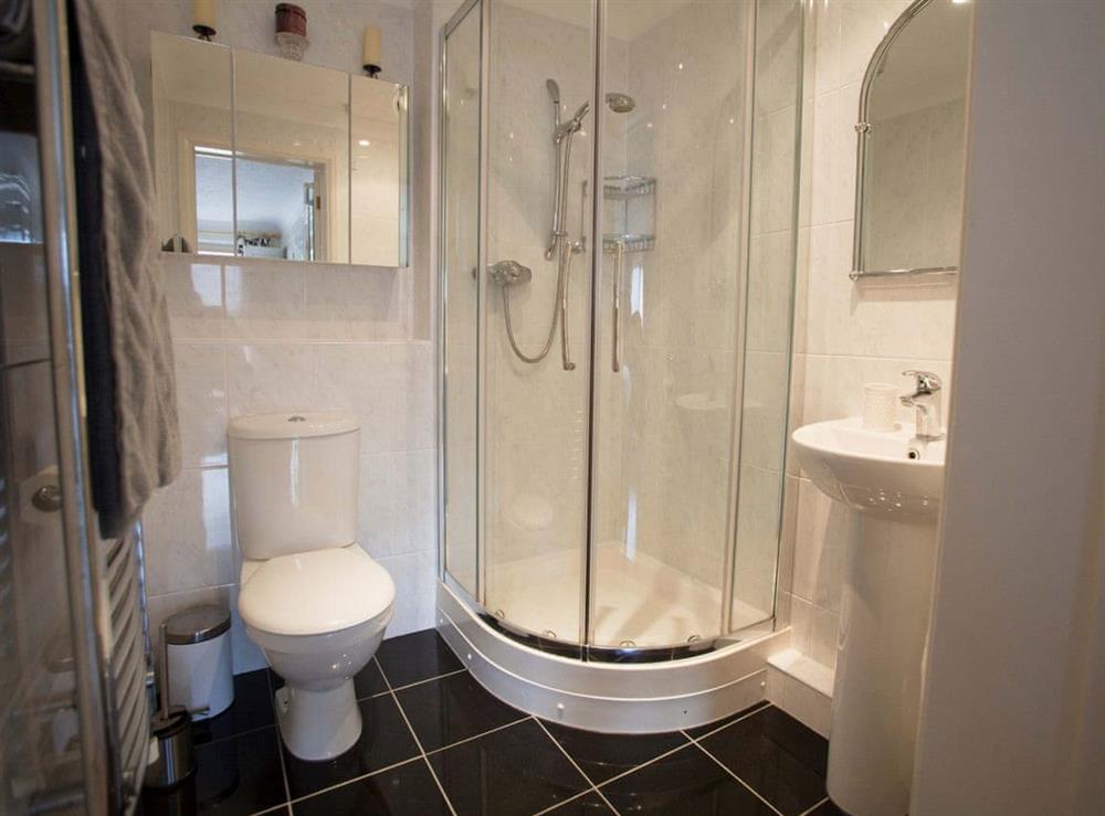 Shower room at Harbour View in Sovereign Harbour, near Eastbourne, East Sussex