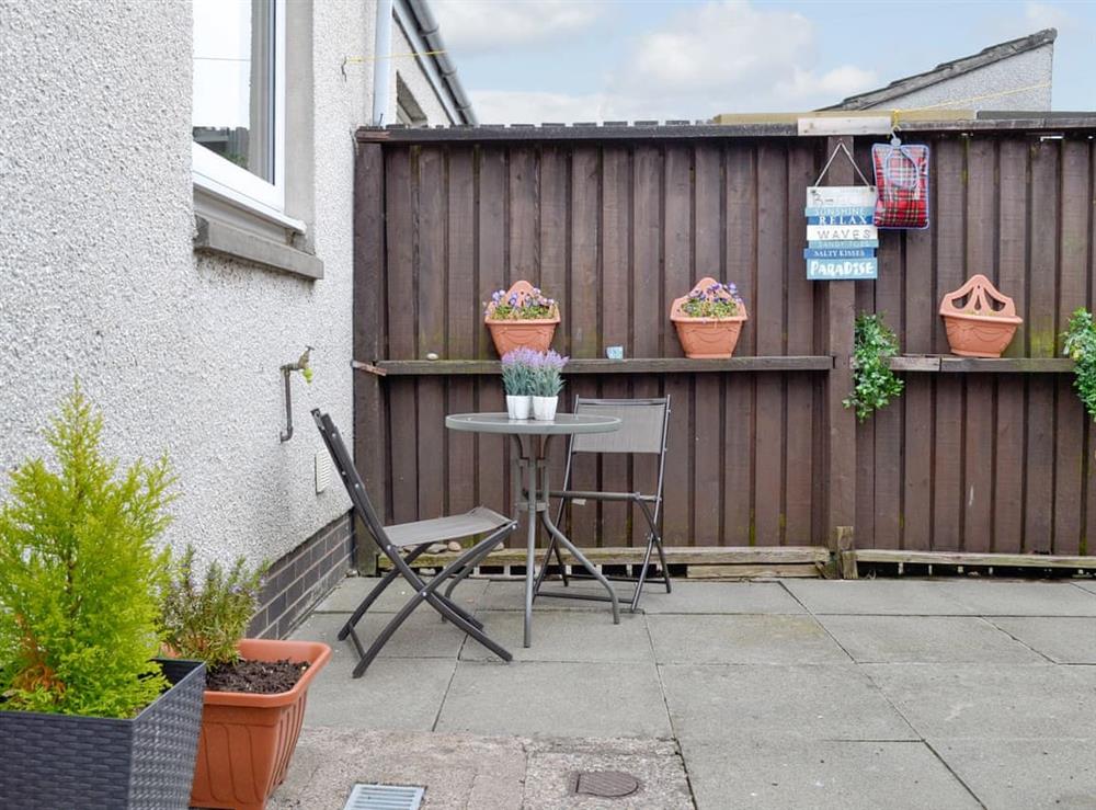 Outdoor area at Harbour View in Tayport, near St Andrews, Fife