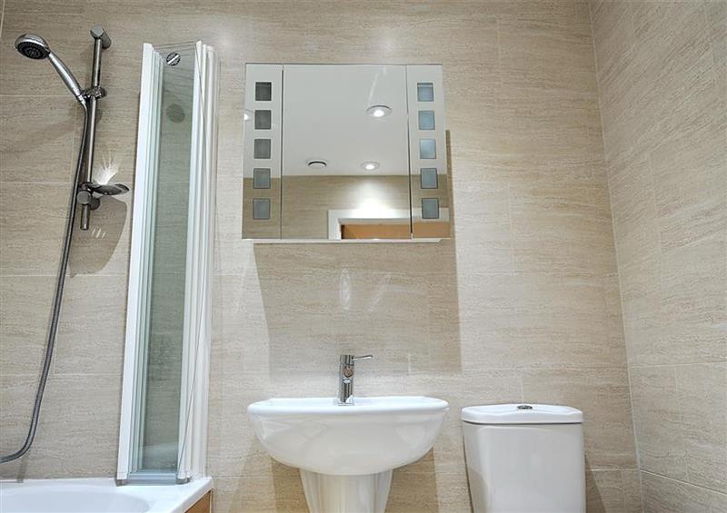This is the bathroom at Harbour View, West Bay