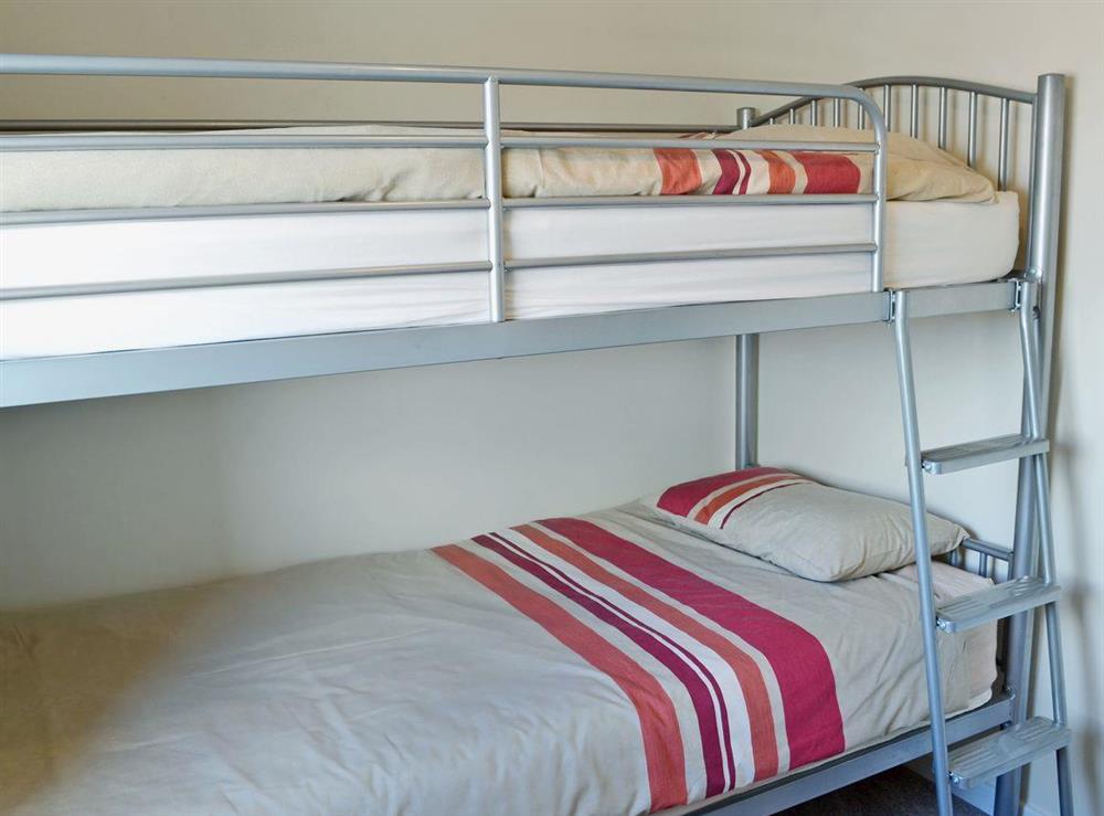 Bunk bedroom for children at Harbour View in Whitby, North Yorkshire