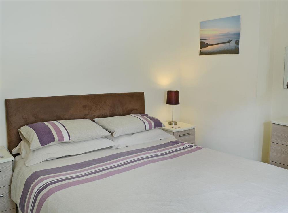 Comfortable double bedroom with kingsize bed at Harbour View in Whitby, North Yorkshire