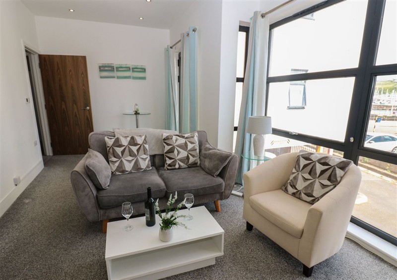 The living room at Harbour View, Whitehaven