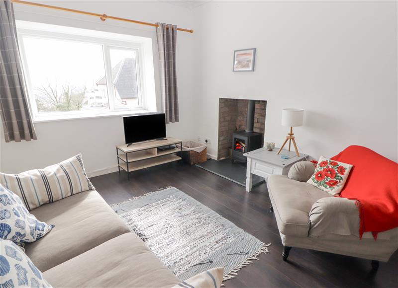The living area at Harbour Village Views, Goodwick