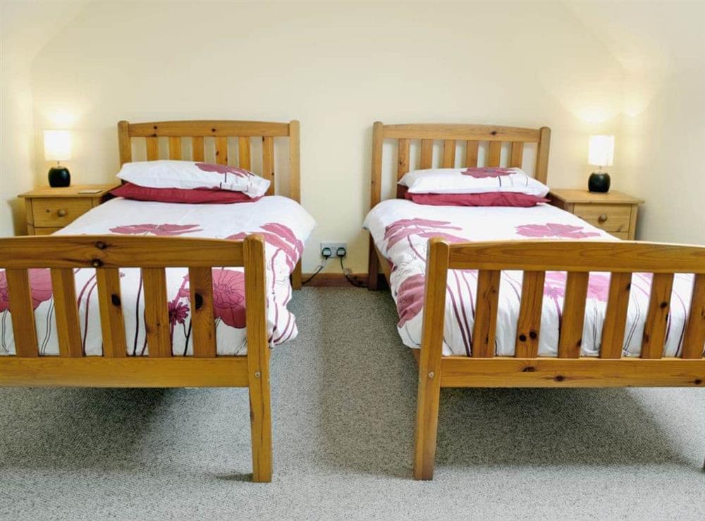 Twin bedroom at Harbourhill in Chickerell, near Weymouth, Dorset