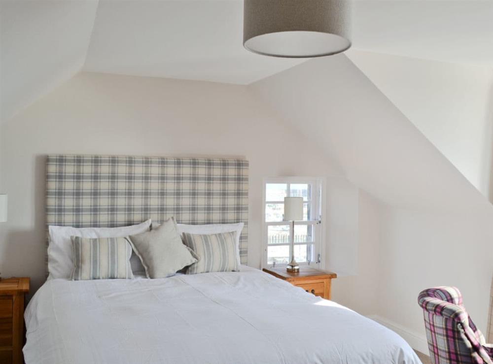 Master bedroom at Harbourside Apartment in Anstruther, Fife