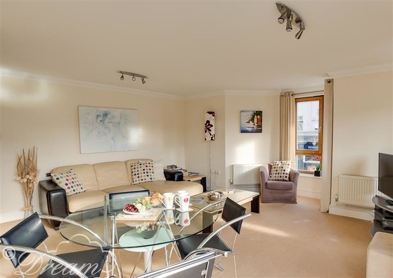 Enjoy the living room at Harbourside Apartment, Weymouth