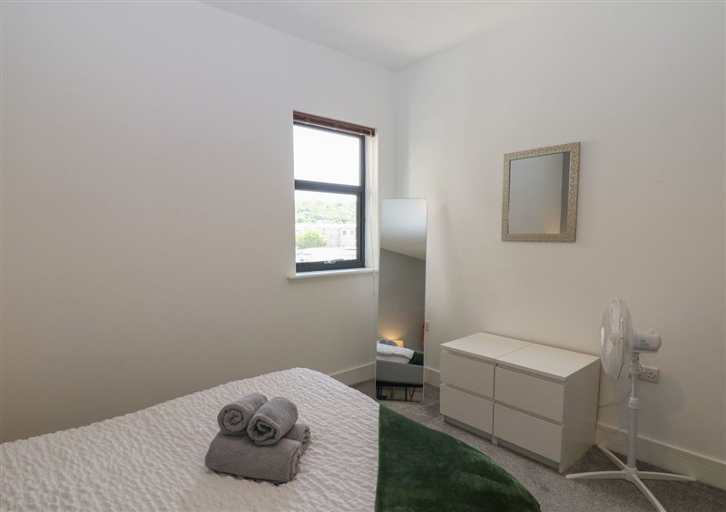 This is a bedroom at Harbourside Apartments, Whitehaven