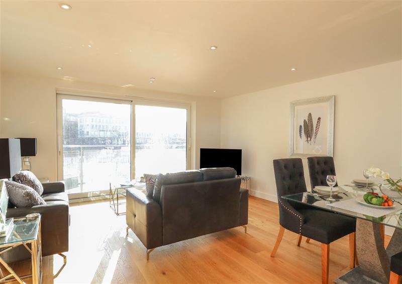 Enjoy the living room at Harbourside Haven Apartment 2, Weymouth