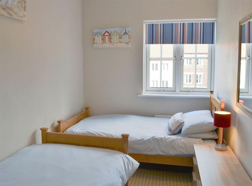 Twin bedroom at Harbourside House in Whitby, North Yorkshire