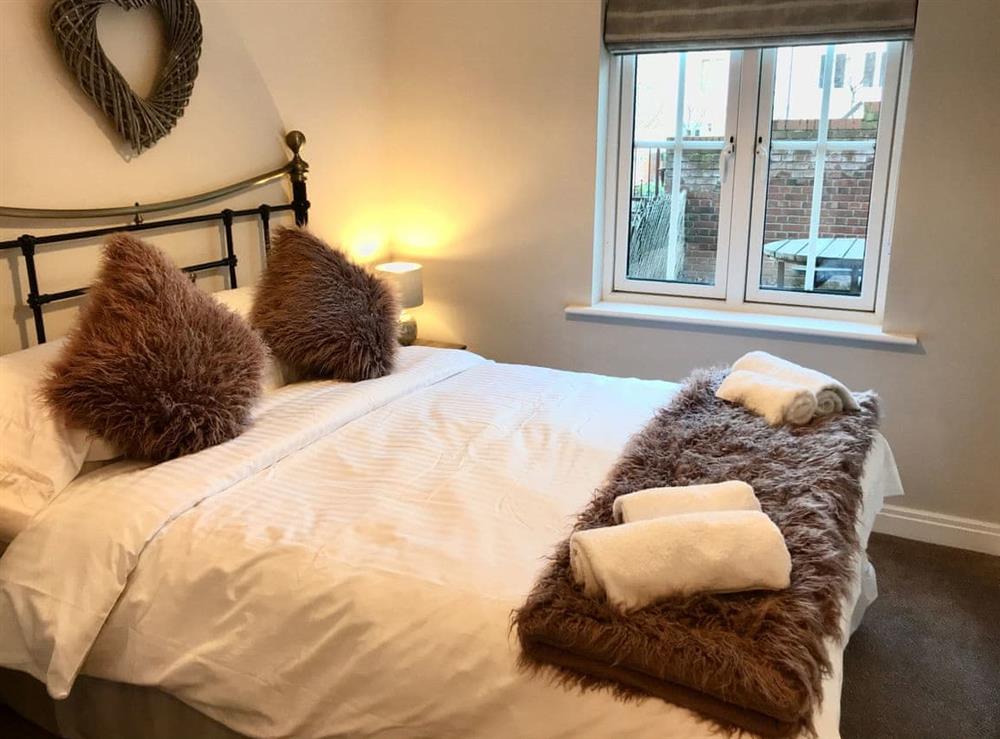 Welcoming double bedroom at Harbourside House in Whitby, North Yorkshire