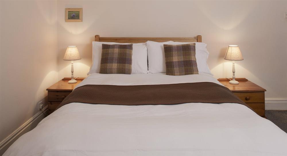 The double bedroom at Hardcastle Lodge in Hebden Bridge, West Yorkshire