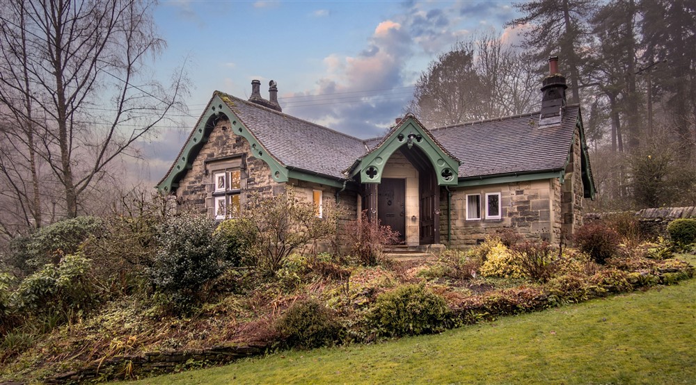 The garden at Hardcastle Lodge in Hebden Bridge, West Yorkshire