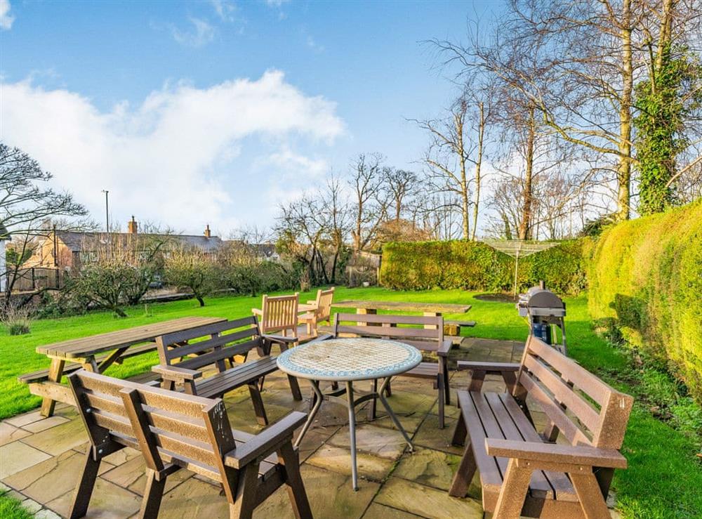 Shared outdoor area at Hardhorn Breaks -The Shippon in Poulton Le Fylde, Lancashire