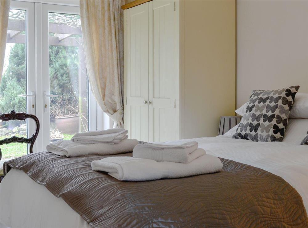 Comfortable double bedroom at Hardy Apartment in Grassington, near Skipton, North Yorkshire