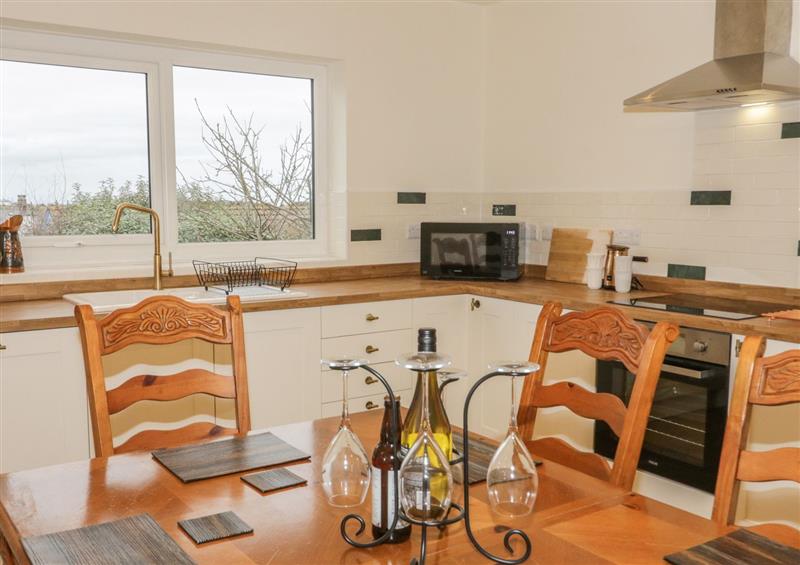 The kitchen at Hardy Cottage, Benllech