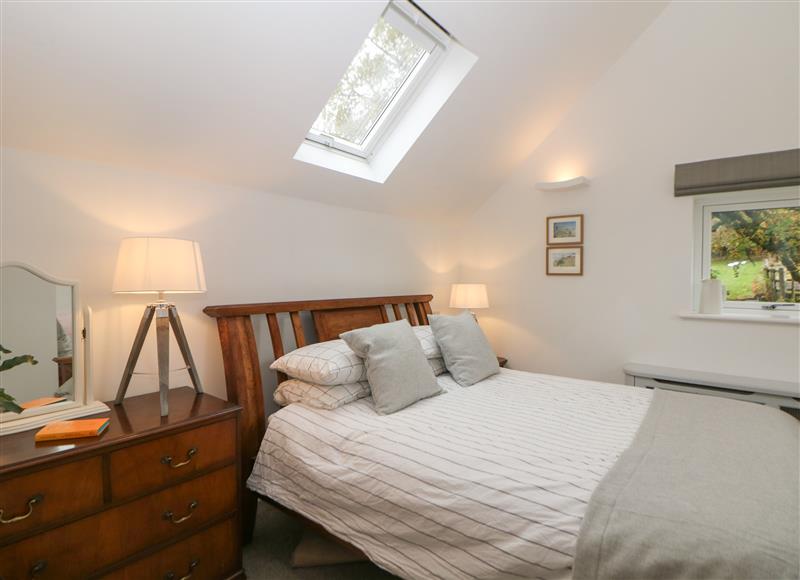 One of the 2 bedrooms at Harebell Cottage, Curbar