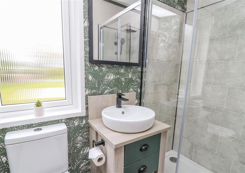 This is the bathroom at Hares Meadow, Trefeglwys