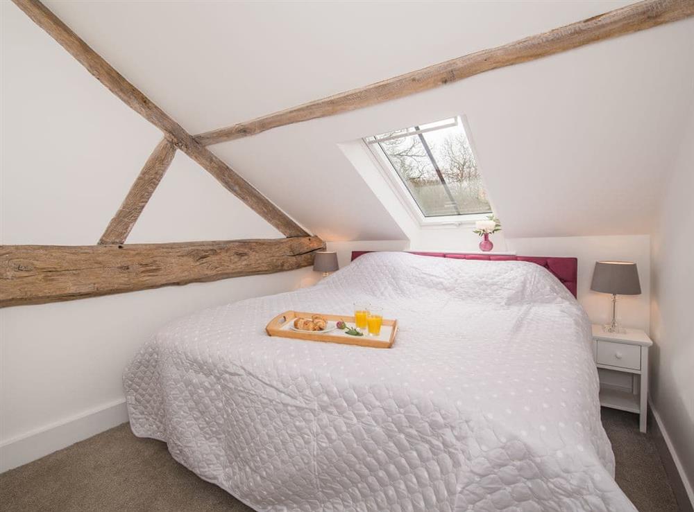 Double bedroom at Harewood Barn in Brompton Regis, near Dulverton, Somerset