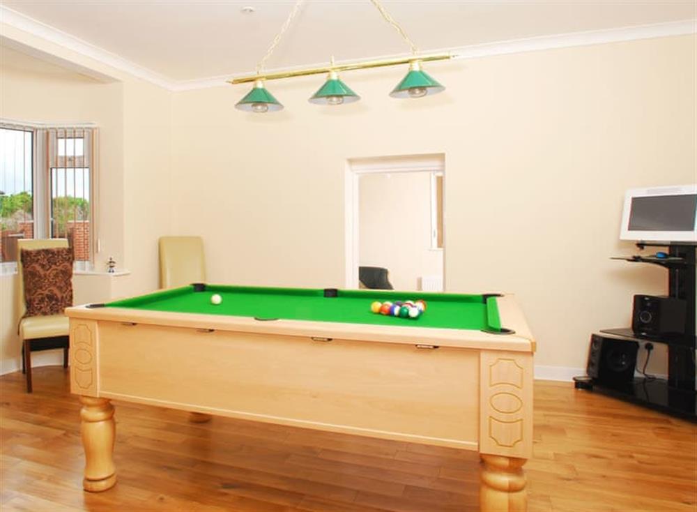 Games room at Harewood House in South Devon, Torquay