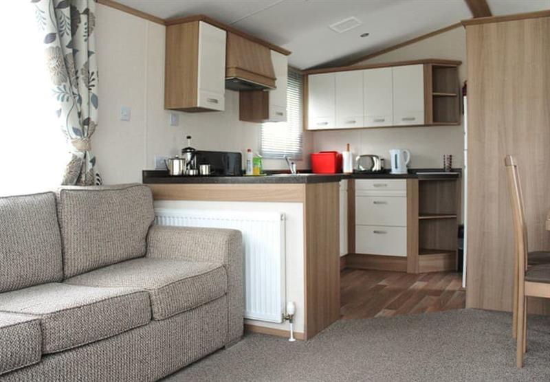 Living area and kitchen in a Chorus 3 at Harford Bridge in Tavistock, South Devon