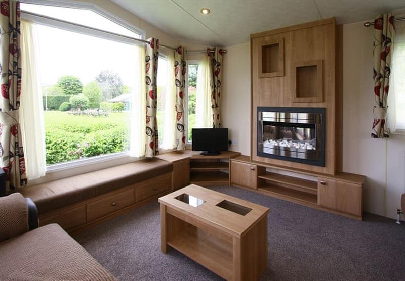 Living room in the Mulberry 2 at Harford Bridge in Tavistock, South Devon