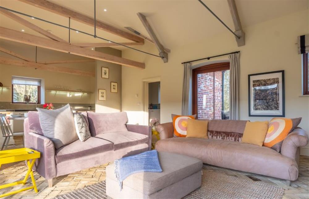 Sitting area with wood burning stove