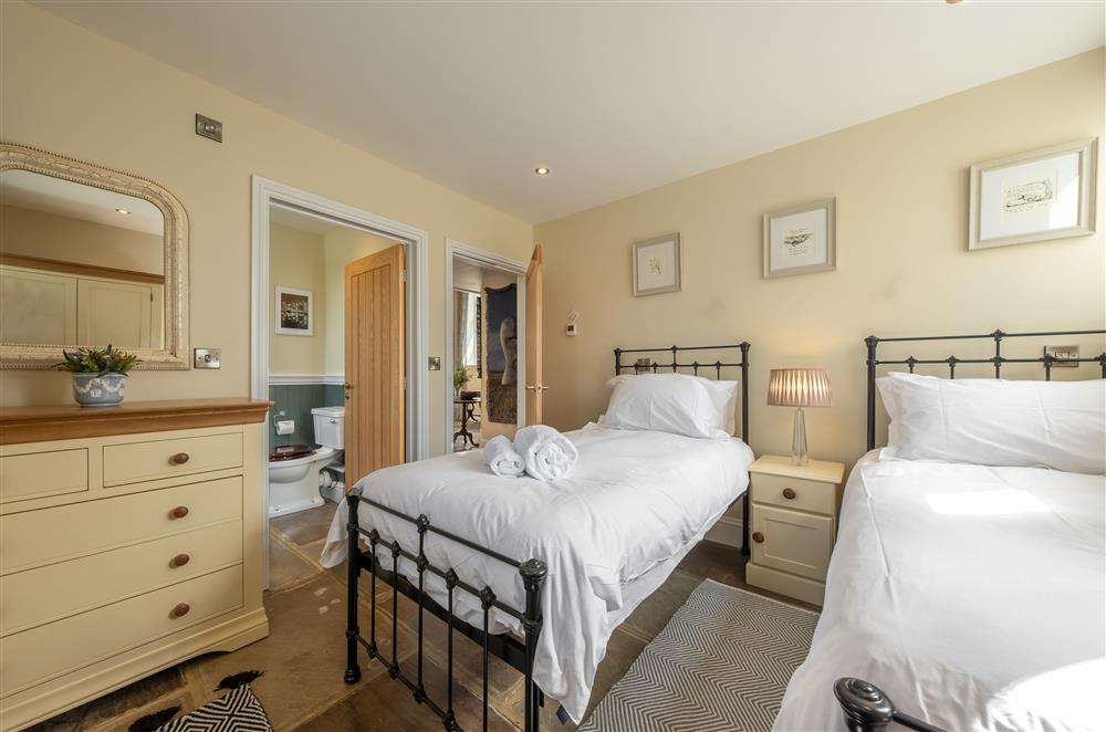 Ground floor: Bedroom four with twin 3ft single beds at Harome Chapel, Harome, near Helmsley