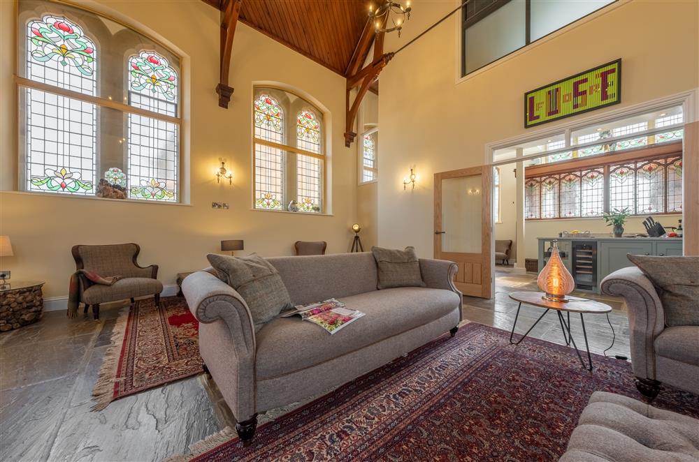 Ground floor: Entertain in this delightful sitting room at Harome Chapel, Harome, near Helmsley 