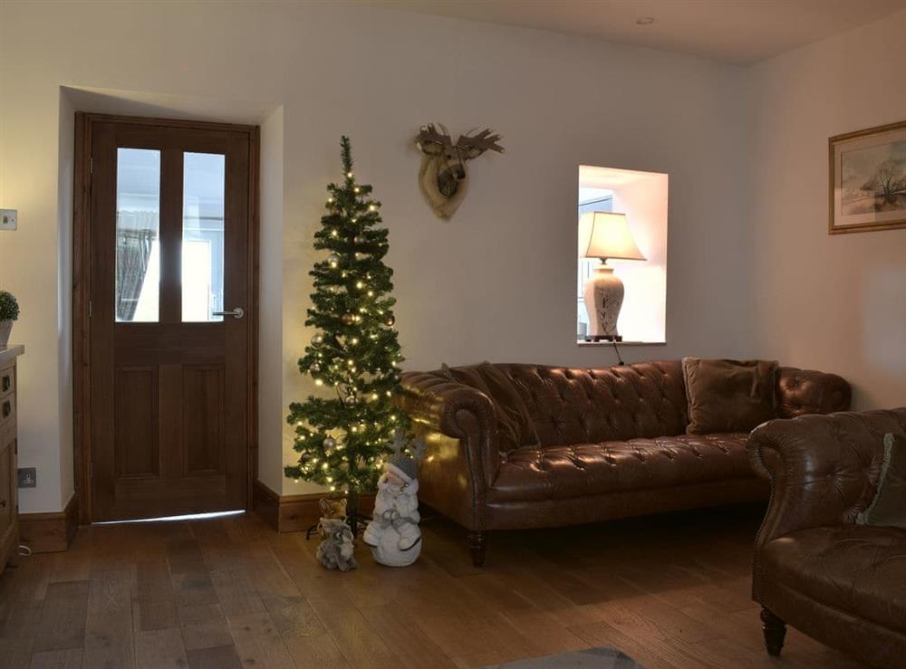 Festive living room (photo 2) at Harpers Cottage in Fence, near Burnley, Lancashire