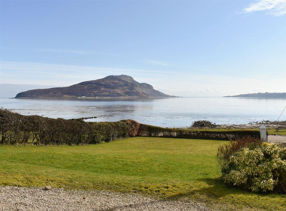 Outstanding view over the garden and beyond at Harport in Lamlash, Isle Of Arran