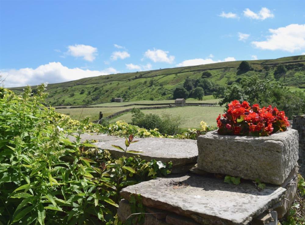 View of the surround area from the garden at Harriet’s Cottage in Richmond, North Yorkshire