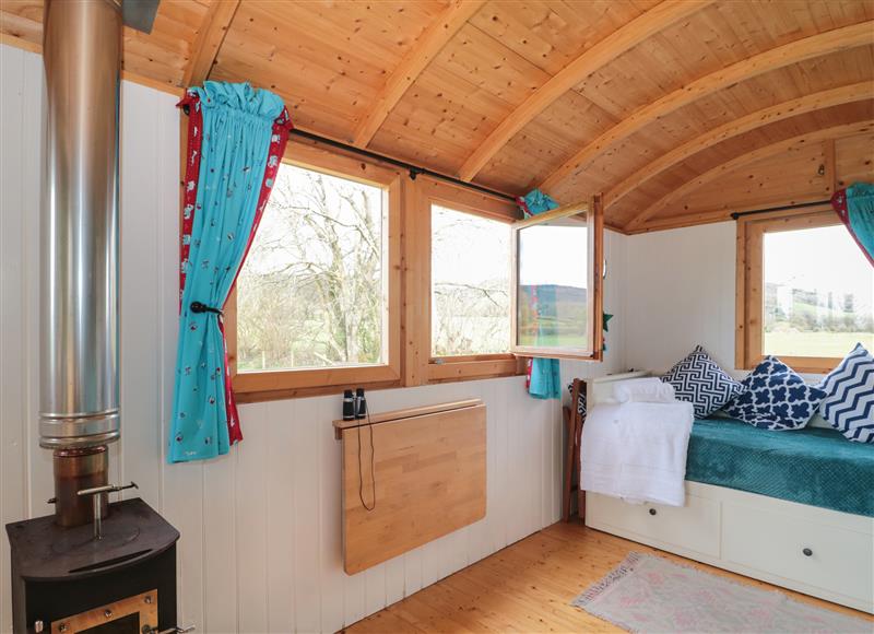 Inside Harri's Hut at Harris Hut, Bishops Lydeard