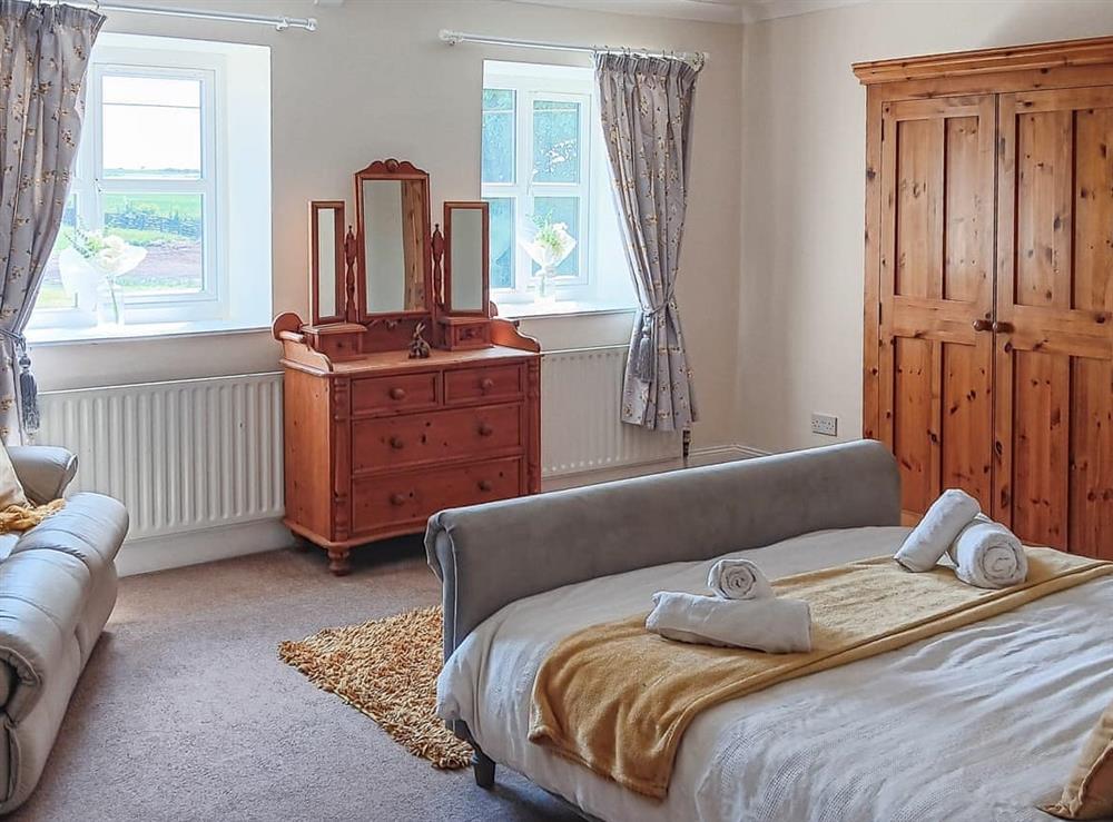 Double bedroom at Harrison House in Low Pittington, near Durham, England