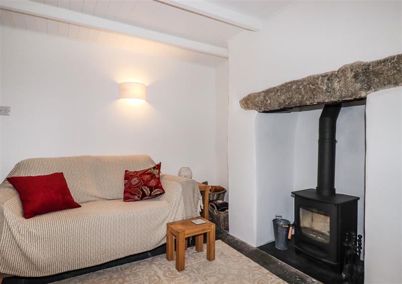 The living area at Harrys Cottage, Camelford