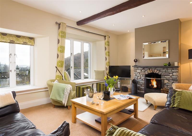 Relax in the living area at Hart Head Barn, Rydal